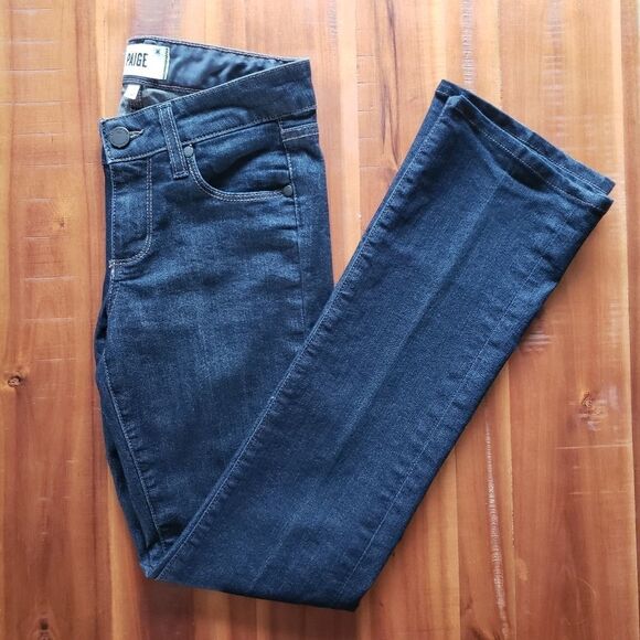 PAIGE Dark Blue Women's Jeans - Picture 2 of 10